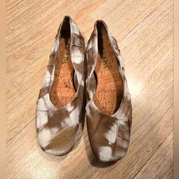 Korks By Kork-Ease Palmer Ballet Flat In Green And White Size 7.5 - Picture 2 of 8